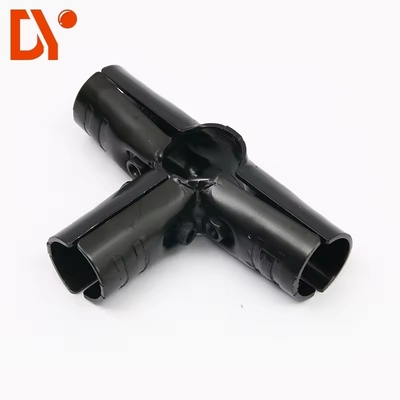 HJ-3 OD28mm black lean Tube Connector and Metal Joints for lean Pipe