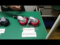 3 Inch Plastik PU Trolley Castor Mobilya Caster Wheels