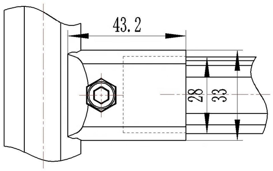 Outer Type Aluminum Pipe Connector Multi Connector DYJ-A01