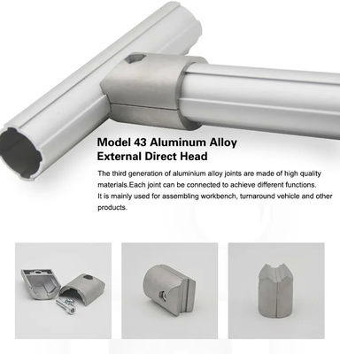 Industrial Multi Connector Outer Type Aluminum Pipe Connector DYJ28-A01