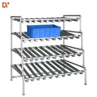 2024 ESD black Lean Pipe Assembly Storage Rack With Roller Track
