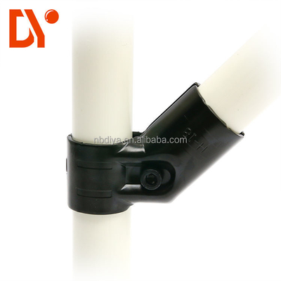 High Quality Black Metal Joint And Pipe Connector For OD 28mm Lean / Coated Pipe