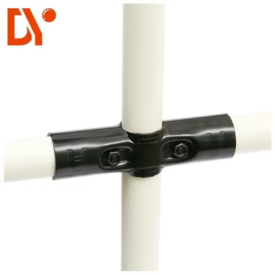 Lean Tube Fitting Connector For Cruciform Structure Of 28mm Pipe Rack System