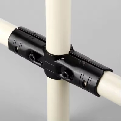 Lean Tube Fitting Connector For Cruciform Structure Of 28mm Pipe Rack System