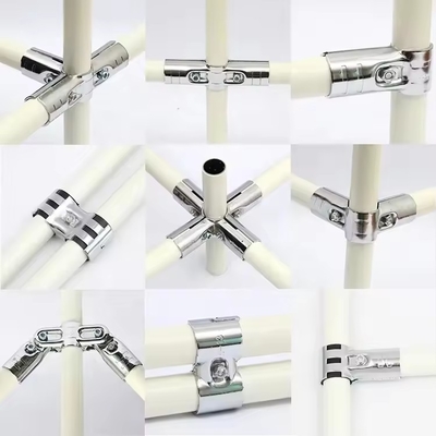 Metal Pipe Connectors Structural Pipe Connector For Lean Tube
