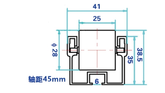 Hot Sale DY-41X35 Roller Track With Good Price