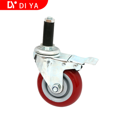 3 Inch Plastic PU Trolley Castor  Furniture Caster Wheels