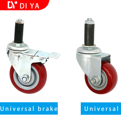 3 Inch Plastic PU Trolley Castor  Furniture Caster Wheels