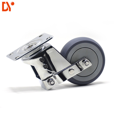 TPR Shock Absorbing Silent Caster Wheels Quiet Wheel Caster