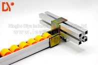 Assemble Line Roller Track Conveyor , Small Roller Track Yellow Color