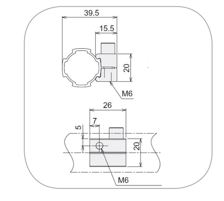 Quality Certified Fastener Karakuri Pipe Rack OD28 Aluminum Tube Profile Connector