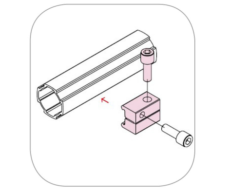 Quality Certified Fastener Karakuri Pipe Rack OD28 Aluminum Tube Profile Connector