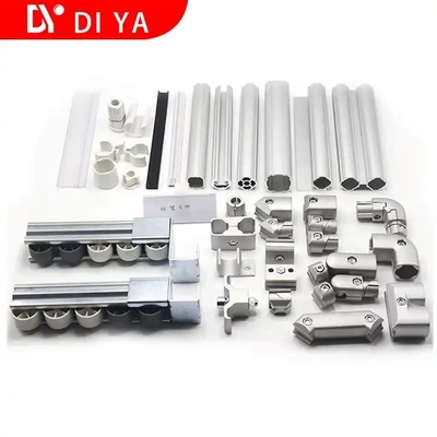 Quality Certified Fastener Karakuri Pipe Rack OD28 Aluminum Tube Profile Connector