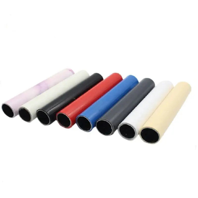 Lean pipe PE coated pipe for heavy duty rack work bench hand trolley assemble tube with joint