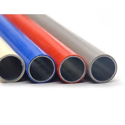 Lean pipe PE coated pipe for heavy duty rack work bench hand trolley assemble tube with joint