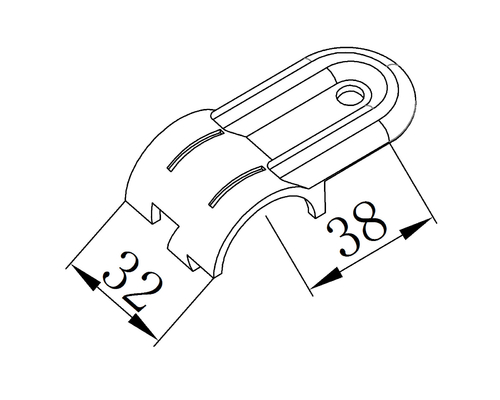 Customization Lean Tube Connector 45 Degree Angle Metal Joint Fittings for Pipe System HJ-7