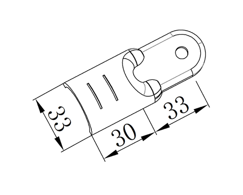 Customization Lean Tube Connector 45 Degree Angle Metal Joint Fittings for Pipe System HJ-7