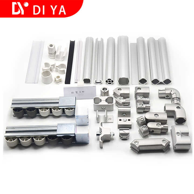 Lean Pipe Joint Industrial Application Expandable Aluminum Pipe Connector 180 ° External Joint