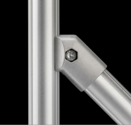 Lean Tube Plug Hand Inserted Furniture Connector Aluminum Tube Aluminum Alloy Fixed Connector Appearance 45