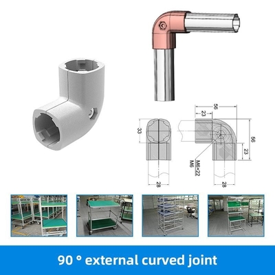 Connector Appearance 90 Lean Tube Aluminum Tube Joint Aluminum Angle Accessory Profile