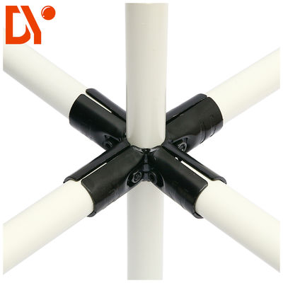 2.3mm Thick SPHC Metal Black Electrophoresis Lean Pipe Joints Rust Proof