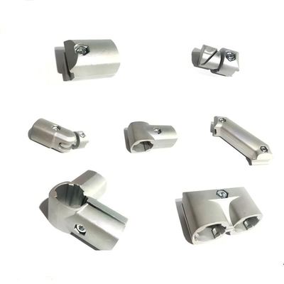 DYJ28-C04 Aluminium Alloy Lean Pipe Connector Outer Type 180 Degree