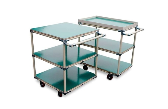 Logistic and Workshop hand push cart for warehouse for industrial easy pull and assemble
