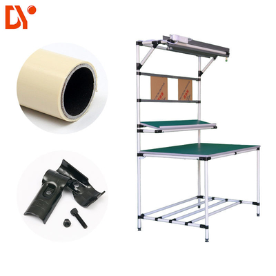 Customized ESD ABS Coated Pipes Plastic Coated Steel Lean Pipe / Tube For Rack System