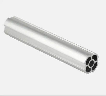 DY28-03A Industrial OD 28mm Aluminium Silver Alloy Pipe Tube Aluminum Profile Workbench Rack pipe Lean Pipe Tube