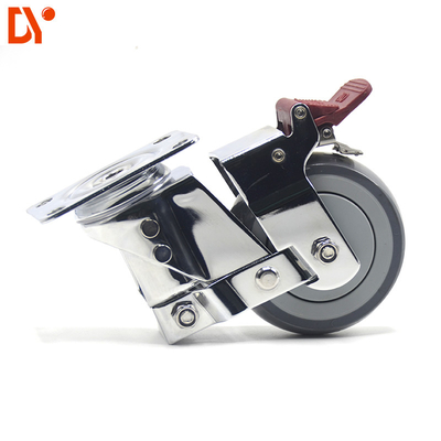 TPR Shock Absorbing Silent Caster Wheels Quiet Wheel Caster