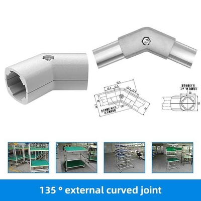 DYJ28-A03 Third Generation Lean Tube Frame High-quality Aluminum Tube 135 ° External Joint Fixing Parts