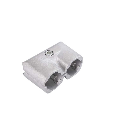 Lean Pipe Joint Aluminum Tube Connector Double Tube External Direct Head