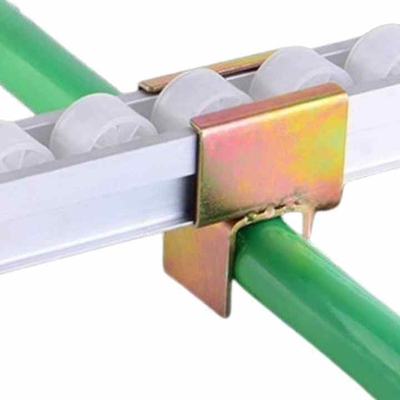 2040P Industrial Roller Track for Pipe Rack System Aluminum Alloy Frame Plastic Wheel