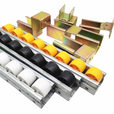 2040P Industrial Roller Track for Pipe Rack System Aluminum Alloy Frame Plastic Wheel