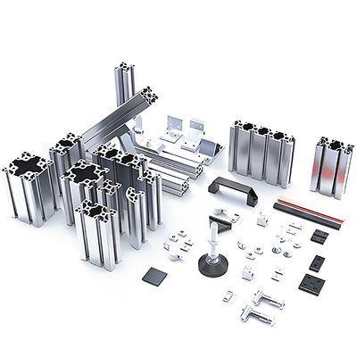 40x40 European Standard Silver 4040 Anodize Extrusion Aluminium Alloy Profile