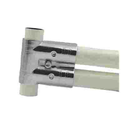 HJ-14 Kromlama Plating yuvarlak metal boru eklemleri / bağlantılar / boru bağlantısı 3 Yolu Lean Pipe Sistemi Montaj hattı